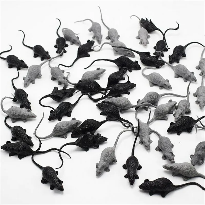 

5Pcs Funny Tricky Novelty Joke Toy Mock Fake Plastic Mouse Prank Scary Trick Cool for Adults Children Game Play