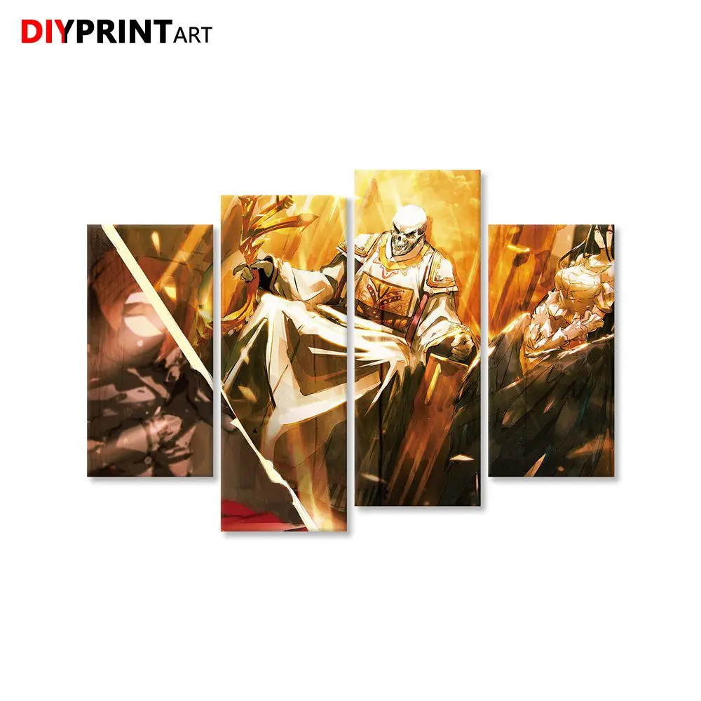 Undead King 4 Panels Print Wall Art Anime Poster Overlord Paintings for Home Decoration Living Room B0035
Undead King 4 Panels Print Wall Art Anime Poster Overlord Paintings for Home Decoration Living Room B0035