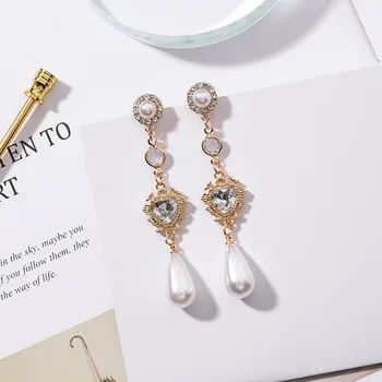 MENGJIQIAO 2018 New Fashion Clear Crystal Love Heart Long Pendientes Mujer Moda Water Drop Simulated Pearl Dangle Earrings Gifts
MENGJIQIAO 2018 New Fashion Clear Crystal Love Heart Long Pendientes Mujer Moda Water Drop Simulated Pearl Dangle Earrings Gifts