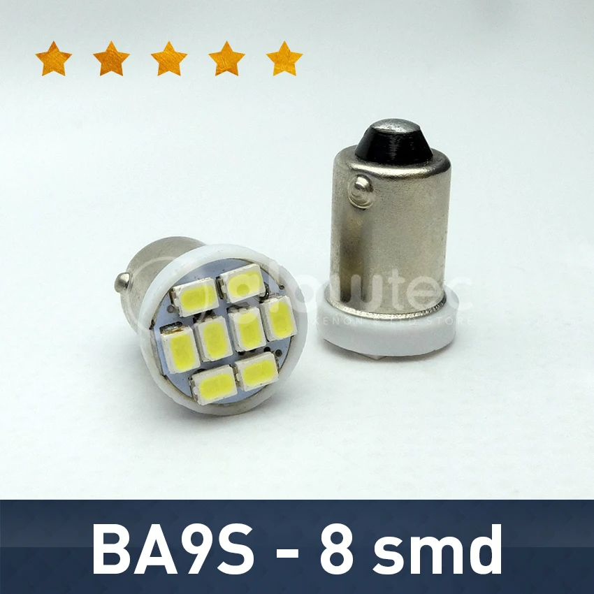 10pcsT4W BA9S 8SMD 1206 Car Marker LED Light 8LED 3020 DC 12V Wedge White 8 SMD Lamps Reading Bulbs GLOWTEC
10pcsT4W BA9S 8SMD 1206 Car Marker LED Light 8LED 3020 DC 12V Wedge White 8 SMD Lamps Reading Bulbs GLOWTEC