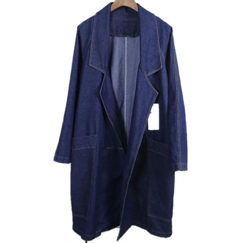 new loose bat sleeves trench Cowboy Women Long-Sleeved Cardigan Long Coat Female
new loose bat sleeves trench Cowboy Women Long-Sleeved Cardigan Long Coat Female