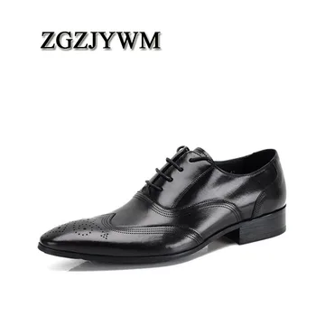 ZGZJYWM Fashion Men Oxford Wedding Male Lace-Up Pointed Toe Office Genuine Leather Dress Black/Red Formal Mens Dress Shoes
ZGZJYWM Fashion Men Oxford Wedding Male Lace-Up Pointed Toe Office Genuine Leather Dress Black/Red Formal Mens Dress Shoes