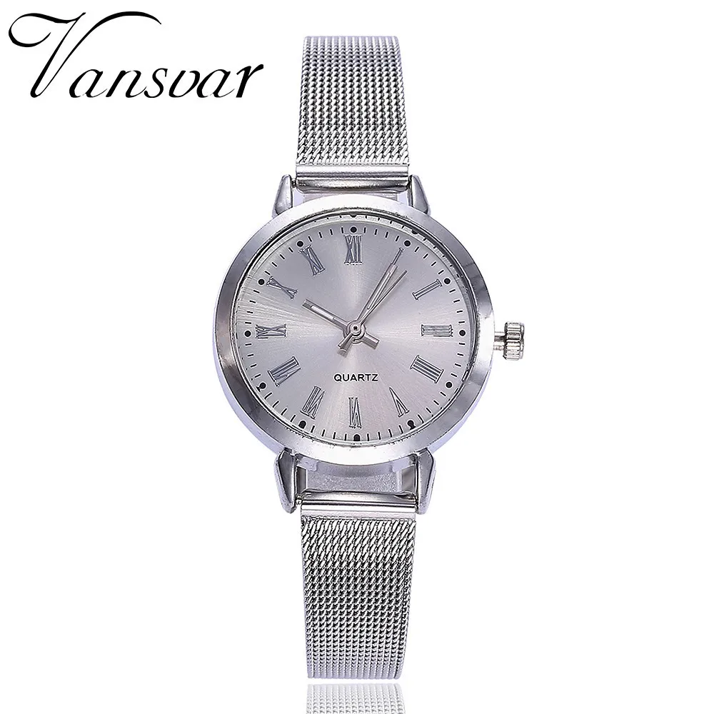 Vansvar Women Watch Casual Quartz Stainless Steel Band Strap Analog Watches Women Fashion Watch 2019 Montre Relogio Feminino
Vansvar Women Watch Casual Quartz Stainless Steel Band Strap Analog Watches Women Fashion Watch 2019 Montre Relogio Feminino