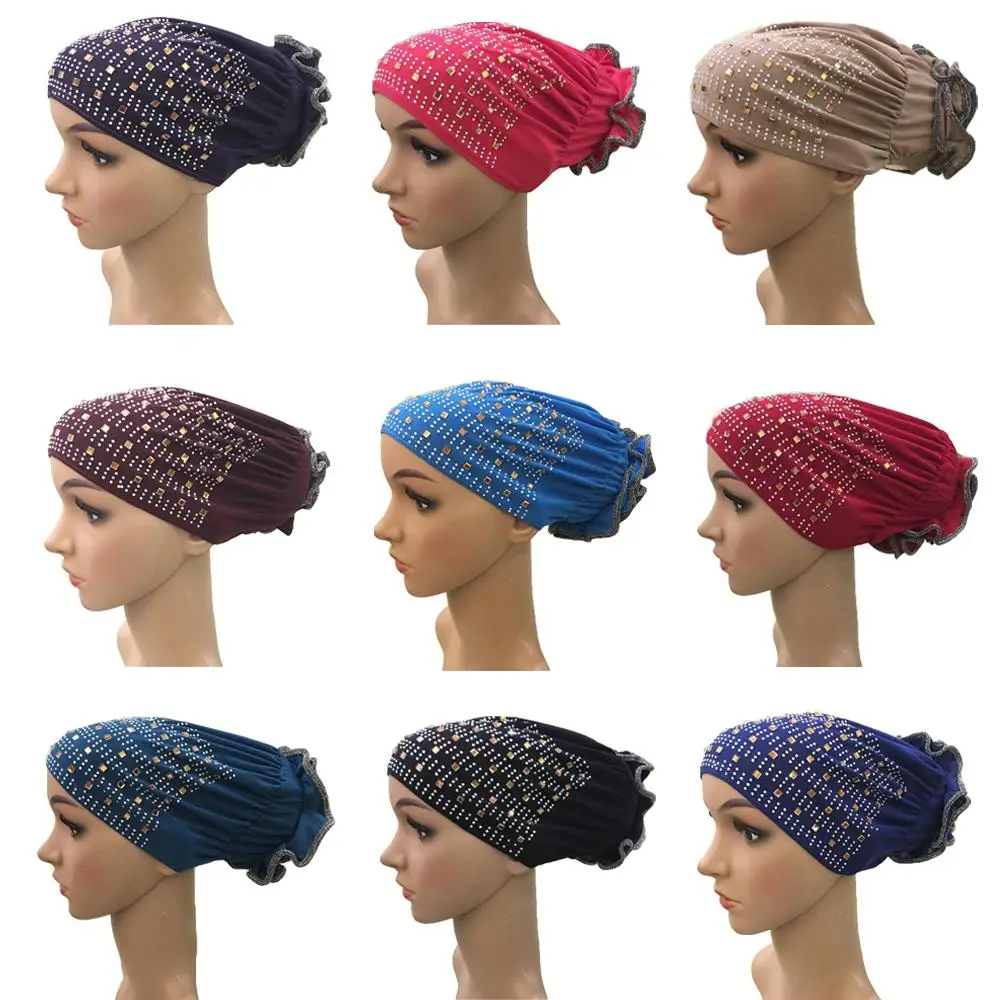 Muslim Women Under Scarf Rhinestone Turban Flower Hair Loss Chemo Cap Islamic Headscarf Arab Bonnet Bone Beanie Underscarf Hat
Muslim Women Under Scarf Rhinestone Turban Flower Hair Loss Chemo Cap Islamic Headscarf Arab Bonnet Bone Beanie Underscarf Hat