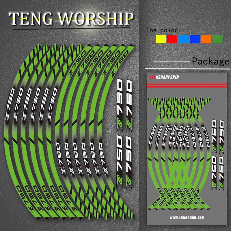 Motorcycle sticker for KAWASAKI Z750 Z 750 High Quality Motorcycle Edge Outer rim strips Stickers wheel decals
Motorcycle sticker for KAWASAKI Z750 Z 750 High Quality Motorcycle Edge Outer rim strips Stickers wheel decals