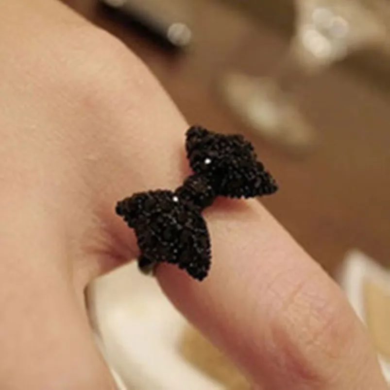Retro fashion cute black bow bow ring jewelry accessories wholesale selling female 2016
Retro fashion cute black bow bow ring jewelry accessories wholesale selling female 2016