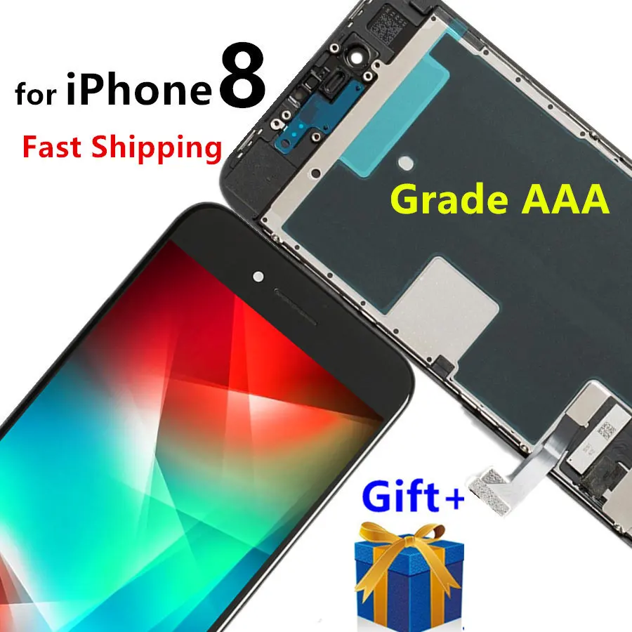 Tianma High Quality Full for iPhone 8 LCD Display Screen + Touch Digitizer Assembly with Back Plate for iPhone 7 6S 6 LCD Screen
Tianma High Quality Full for iPhone 8 LCD Display Screen + Touch Digitizer Assembly with Back Plate for iPhone 7 6S 6 LCD Screen