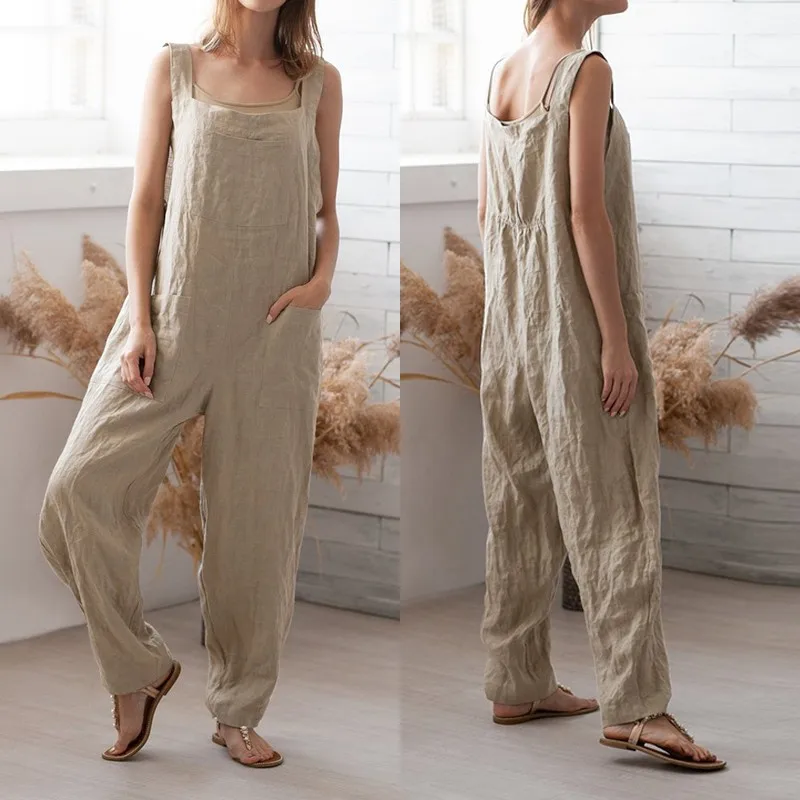Women's Overalls Summer 2019 ZANZEA Jumpsuits Causal Strap Rompers Female Tank Playsuits Combinaison Femme Trousers Plus Size
Women's Overalls Summer 2019 ZANZEA Jumpsuits Causal Strap Rompers Female Tank Playsuits Combinaison Femme Trousers Plus Size