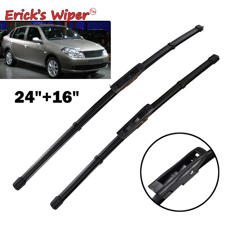 Erick's Wiper Front Wiper Blades For Renault Symbol Thalia MK2 2008 - 2013 Windshield Windscreen 2009 2010 2011 2012 24"+16"
Erick's Wiper Front Wiper Blades For Renault Symbol Thalia MK2 2008 - 2013 Windshield Windscreen 2009 2010 2011 2012 24"+16"