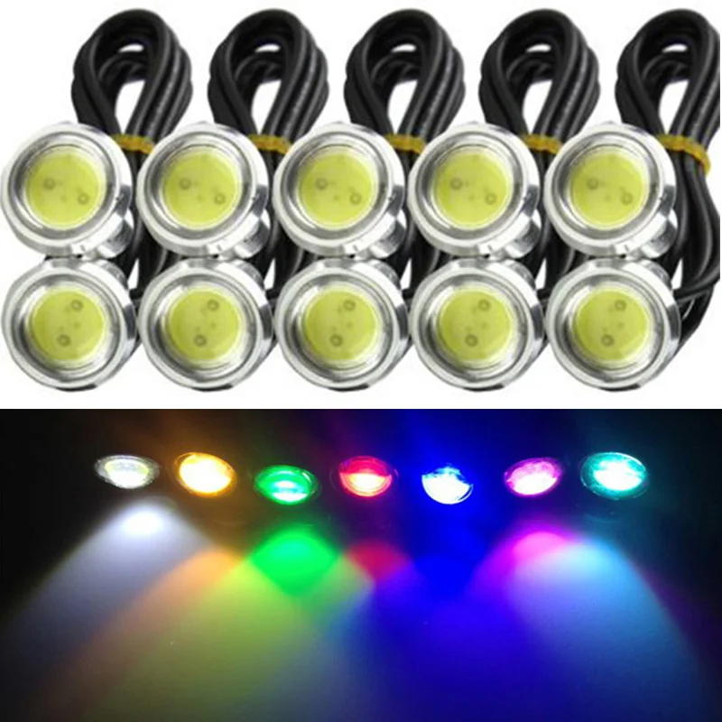 10PC 12V/24V Eagle Eyes LED23mm Silver Shell DRL Daytime Driving Running Lights Super Brightness Working Waterproof Parking Lamp
10PC 12V/24V Eagle Eyes LED23mm Silver Shell DRL Daytime Driving Running Lights Super Brightness Working Waterproof Parking Lamp