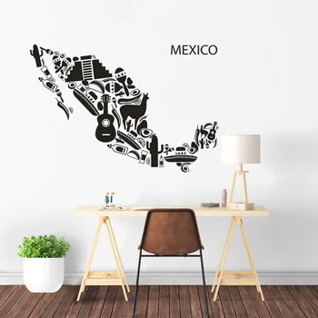 Mexico Elemants Map Wall Sticker Mexican Culture Wall Poster Home Decor Mexico Map Design Wall Art Decals Wall Poster AZ314
Mexico Elemants Map Wall Sticker Mexican Culture Wall Poster Home Decor Mexico Map Design Wall Art Decals Wall Poster AZ314