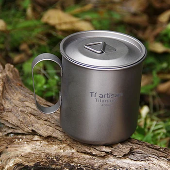 Tiartisan 420ml Pure Titanium Cup Water Cups with Lid Lightweight 64g Coffee Travel Tea Mug 2.25 oz Camping Drinking Tool Ta8353
Tiartisan 420ml Pure Titanium Cup Water Cups with Lid Lightweight 64g Coffee Travel Tea Mug 2.25 oz Camping Drinking Tool Ta8353