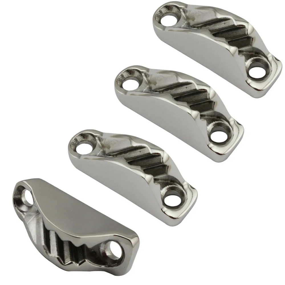 Stainless Mini Boat Sailing Rope Clamp Cleat Heavy Duty High Mirror Finish Boat Rope Jam Clamp Cleat 4pcs for 5mm Wire Rope
Stainless Mini Boat Sailing Rope Clamp Cleat Heavy Duty High Mirror Finish Boat Rope Jam Clamp Cleat 4pcs for 5mm Wire Rope