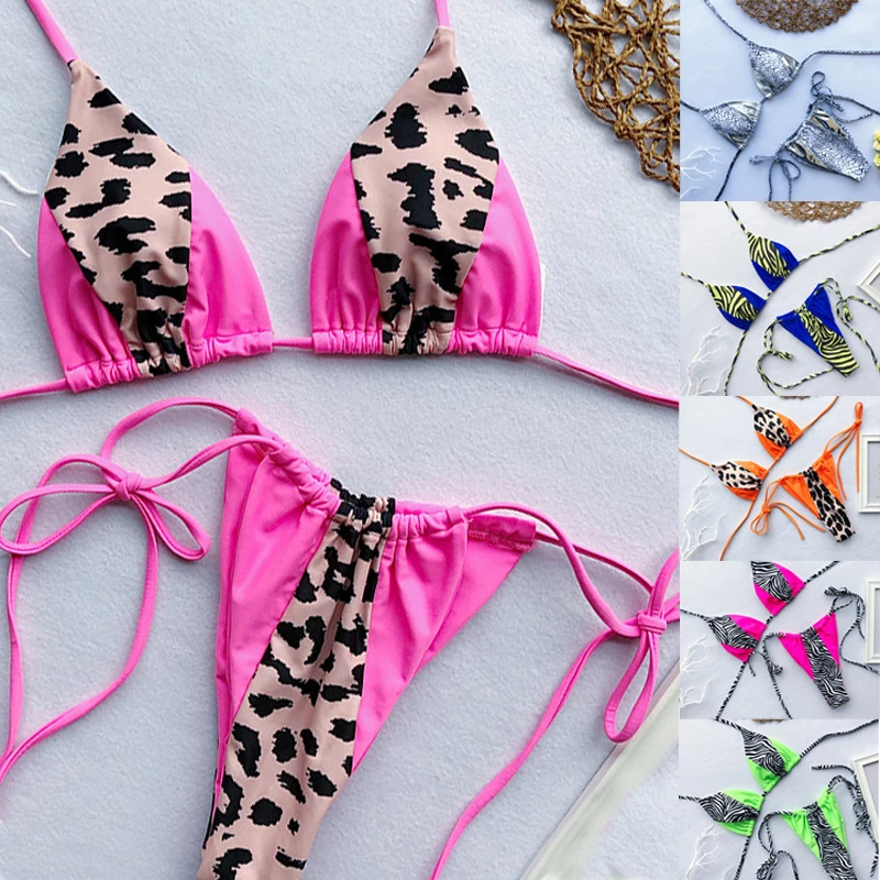 Leopard Brazilian Thong Mini Bikini Sexy Women Two Piece Swimsuit Bandage Swimwear Bikinis 2019 Mujer High Waisted Bathing Suits
Leopard Brazilian Thong Mini Bikini Sexy Women Two Piece Swimsuit Bandage Swimwear Bikinis 2019 Mujer High Waisted Bathing Suits