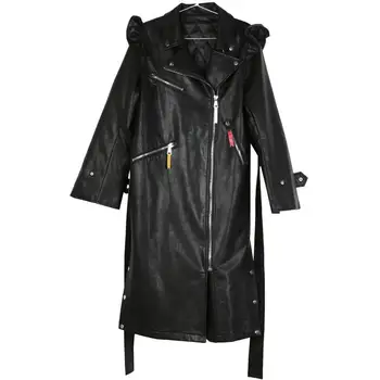 Z-ZOUX Woman Jacket Long Faux Leather Jacket Women Motorcycle Woman Jacket Long Sleeve Lotus Leaf Lace Up PU Coats Women's Top
Z-ZOUX Woman Jacket Long Faux Leather Jacket Women Motorcycle Woman Jacket Long Sleeve Lotus Leaf Lace Up PU Coats Women's Top