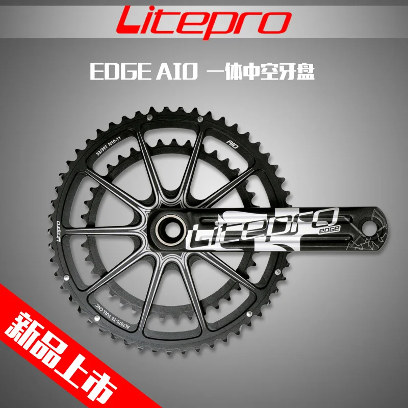Litepro EDGE AIO Hollow Double Chainring road bike Crankset Crank 53-39T 50-34T 52-36T 170mm 172.5mm
Litepro EDGE AIO Hollow Double Chainring road bike Crankset Crank 53-39T 50-34T 52-36T 170mm 172.5mm