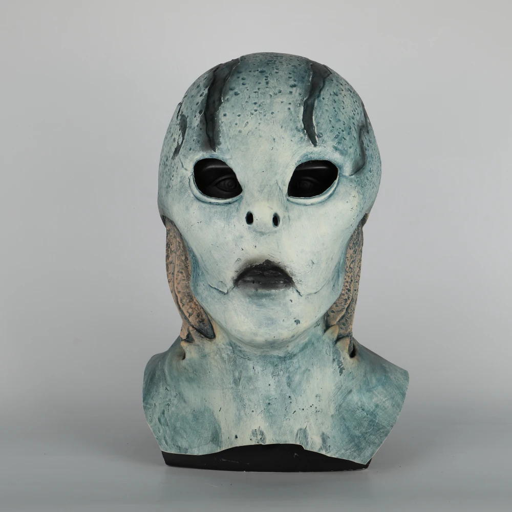 abe sapien Mask Anung Un Rama Hellboy Cosplay B.P.R.D. Helmet Fish Face Masks Funny Halloween Party Props (3)