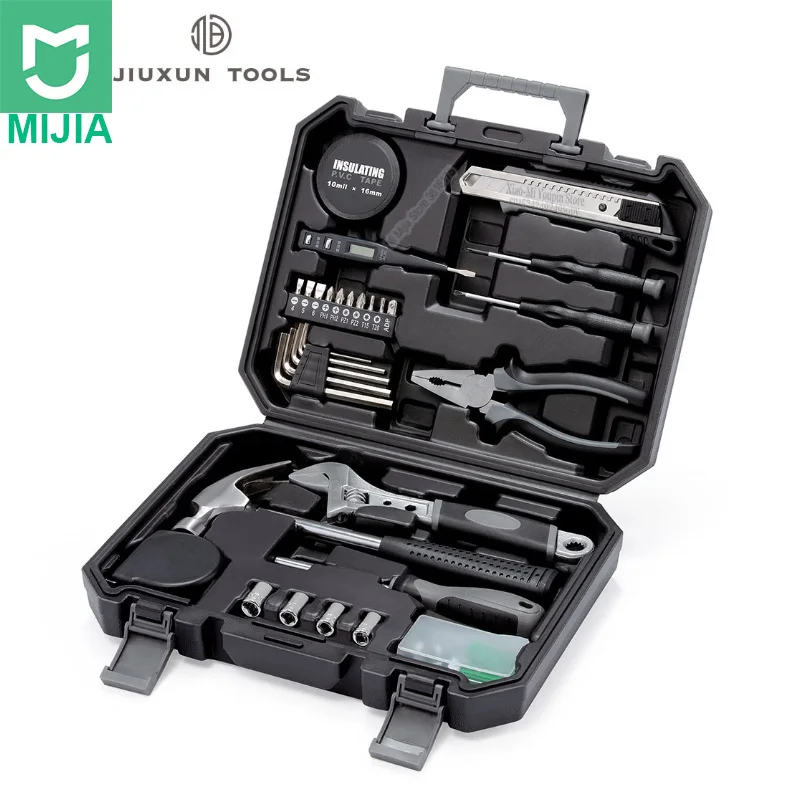 XIAOMI JIUXUN 12/60Pcs Hand Tool Set General Household Repair Hand Tool Kit with Toolbox Storage Case Wrench Hammer Tape Plier
XIAOMI JIUXUN 12/60Pcs Hand Tool Set General Household Repair Hand Tool Kit with Toolbox Storage Case Wrench Hammer Tape Plier