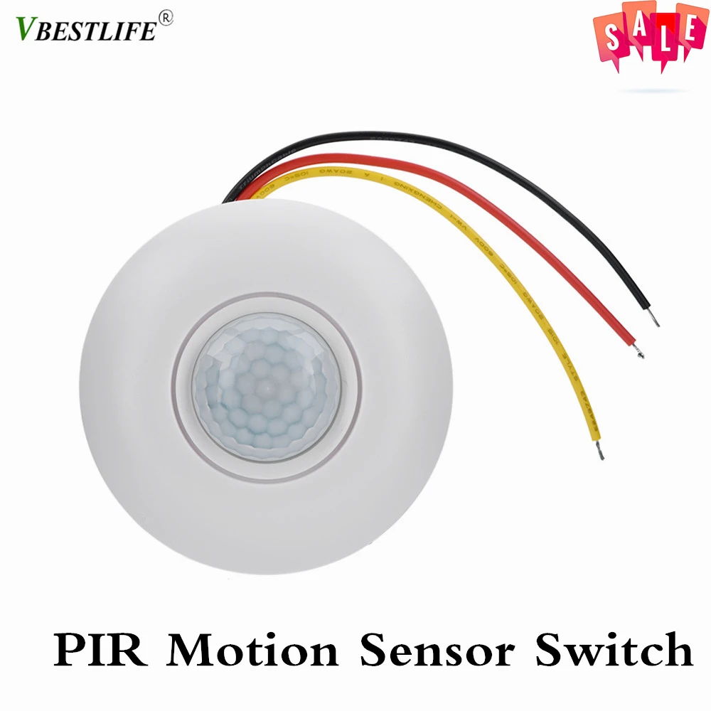360 Infrared PIR Motion Sensor Switch with Time Delay For LED Ceiling Light 12V Temperature Compensation Human Infrared Sensor
360 Infrared PIR Motion Sensor Switch with Time Delay For LED Ceiling Light 12V Temperature Compensation Human Infrared Sensor