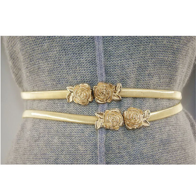 Women Adjustable Metal Golden Rose Flower Waist Belt Cummerbund All-match Waist Straps Fashion Belts EJ677313
Women Adjustable Metal Golden Rose Flower Waist Belt Cummerbund All-match Waist Straps Fashion Belts EJ677313
