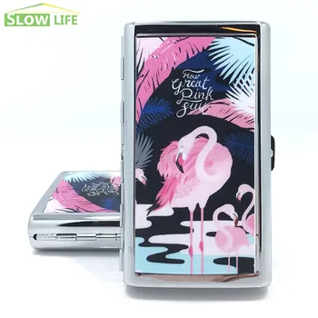 Fashion Lady Slim Cigarette Case Flamingo Metal Slim Cigarette Case Box Woman Cigarette Holder Tobacco Box Girl Cigarette Case
Fashion Lady Slim Cigarette Case Flamingo Metal Slim Cigarette Case Box Woman Cigarette Holder Tobacco Box Girl Cigarette Case