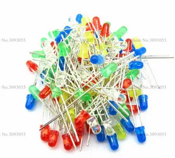 600pcs(6 colors x 100pcs) White Red Green Blue Yellow Orange 5mm LED Diffused Light-Emitting Diode 3V Lamp Assorted Kit Set
600pcs(6 colors x 100pcs) White Red Green Blue Yellow Orange 5mm LED Diffused Light-Emitting Diode 3V Lamp Assorted Kit Set