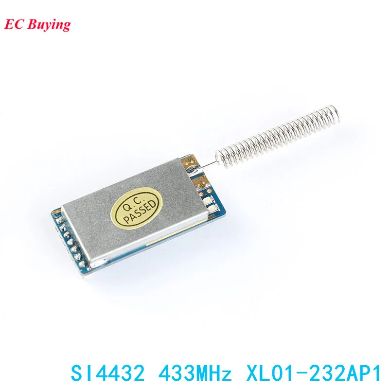 SI4432 433MHz Wireless Serial Transceiver Module 433mhz Transmitter 433Mhz Receiver Baord SI4432 Wireless Transmission UART TTL
SI4432 433MHz Wireless Serial Transceiver Module 433mhz Transmitter 433Mhz Receiver Baord SI4432 Wireless Transmission UART TTL