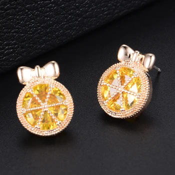 GODKI 15mm Elegant Orange Fruit Bowknot Shape Cubic Zirconia Women Statement Korean Earring Wedding Party Bridal Jewelry
GODKI 15mm Elegant Orange Fruit Bowknot Shape Cubic Zirconia Women Statement Korean Earring Wedding Party Bridal Jewelry