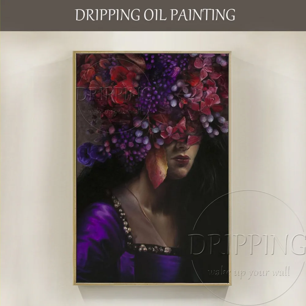 Best Artist Hand-painted High Quality Realist Lady Portrait with Flowers Oil Painting Unique Design Figure with Floral Painting
Best Artist Hand-painted High Quality Realist Lady Portrait with Flowers Oil Painting Unique Design Figure with Floral Painting