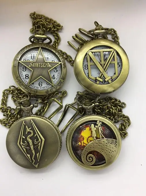 Vintage Bronze antiques Fashion quartz mens gift Good quality steampunk FOB chain pocket watches
Vintage Bronze antiques Fashion quartz mens gift Good quality steampunk FOB chain pocket watches