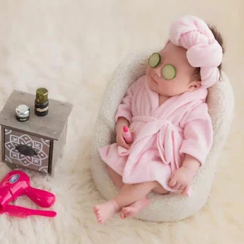 2 pcs /Set Baby Bathrobe & Baby Towel Wrap Newborn Photography Props Baby Cloth Sets Photo Shoot Accessories
2 pcs /Set Baby Bathrobe & Baby Towel Wrap Newborn Photography Props Baby Cloth Sets Photo Shoot Accessories