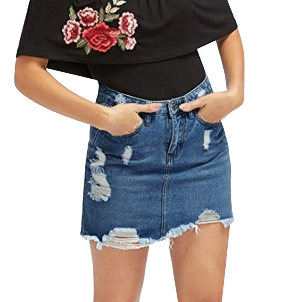 SAGACE newq fashion skirt Women summer Plus Size casual Solid Hollow Out A-Line skirt Pocket Zipper Button Denim Mini Skirt 401
SAGACE newq fashion skirt Women summer Plus Size casual Solid Hollow Out A-Line skirt Pocket Zipper Button Denim Mini Skirt 401
