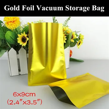 100pcs 6x9cm (2.4"x3.5") 180micron Small Gold Aluminum Foil Open Top Bag Moisture-proof Heat Sealing Food Gold Packaging Bag
100pcs 6x9cm (2.4"x3.5") 180micron Small Gold Aluminum Foil Open Top Bag Moisture-proof Heat Sealing Food Gold Packaging Bag