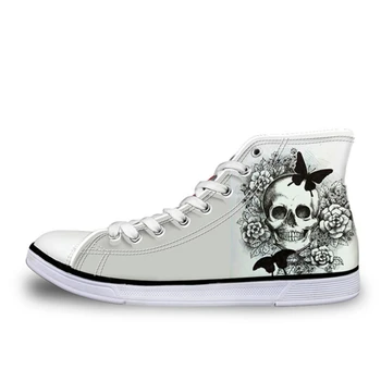 THIKIN White Canvas Fabric High-top Men Fashion Shoes 3D Custom Skull Pattern design for Autumn Sports Non-Slip Flats Shoes Men
THIKIN White Canvas Fabric High-top Men Fashion Shoes 3D Custom Skull Pattern design for Autumn Sports Non-Slip Flats Shoes Men