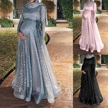 Maternity Long Dresses Women Floor-length Dress Slim Fit Plus Size Loose Elegant Dress Robe Grossesse Props Fashion Clothes 2019
Maternity Long Dresses Women Floor-length Dress Slim Fit Plus Size Loose Elegant Dress Robe Grossesse Props Fashion Clothes 2019