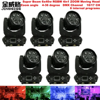 Free Shipping 6pcs/Lot Super Beam 6x40w RGBW 4in1 LED Zoom Moving Head Light For Bar Stage Dj Diaco Bar Event
Free Shipping 6pcs/Lot Super Beam 6x40w RGBW 4in1 LED Zoom Moving Head Light For Bar Stage Dj Diaco Bar Event