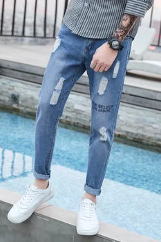 Leter lightweight Mens Clothing Plus Size Slim Fit Distressed Mens Designer Jeans Pants Destroyed slim Denim Pants
Leter lightweight Mens Clothing Plus Size Slim Fit Distressed Mens Designer Jeans Pants Destroyed slim Denim Pants