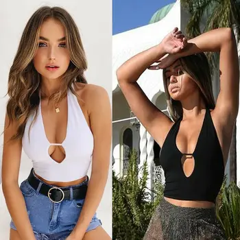 Hot Sexy Women Sleeveless Backless Crop Top hollow out white black backless cute sexy sleeveless festival party club
Hot Sexy Women Sleeveless Backless Crop Top hollow out white black backless cute sexy sleeveless festival party club