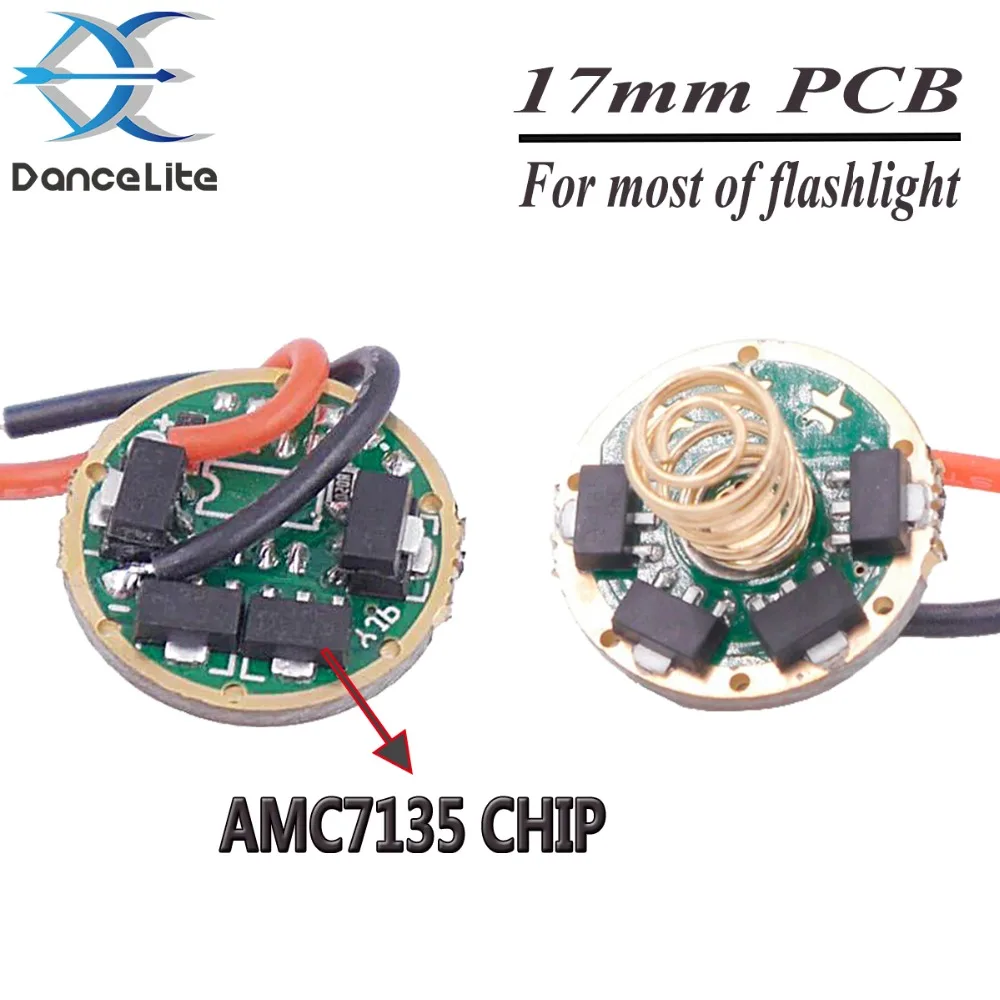 1PC 17mm AMC7135 4200mA Circuit Board 3.7V-4.2V(maxed) 8/10/12*7135 Stable High Current Driver Board with Soldering Wire
1PC 17mm AMC7135 4200mA Circuit Board 3.7V-4.2V(maxed) 8/10/12*7135 Stable High Current Driver Board with Soldering Wire