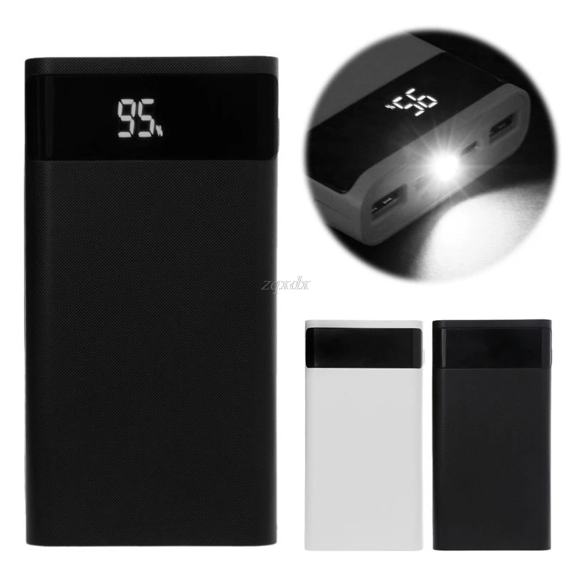 QC 3.0 Type C PD 6x 18650 Battery DIY Power Bank Box LED Light Dual USB Charger For iPhone Samsung Cell Phone Tablet MAR20
QC 3.0 Type C PD 6x 18650 Battery DIY Power Bank Box LED Light Dual USB Charger For iPhone Samsung Cell Phone Tablet MAR20