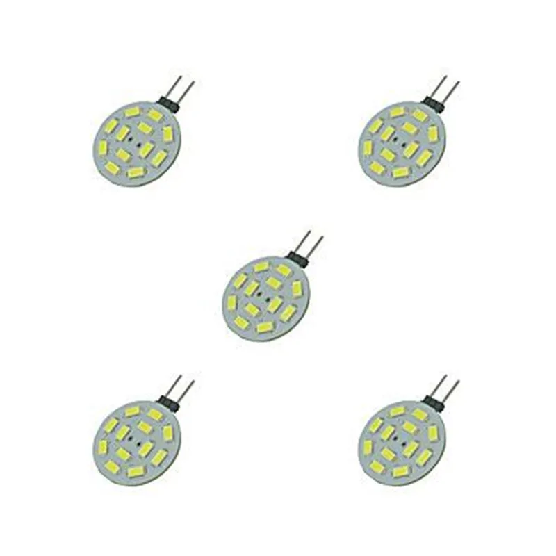 5pcs/lot G4 LED Lamp 4W DC12V 5730SMD 12leds Car-styling LED Boat Light Cold White / Warm White Free Shipping
5pcs/lot G4 LED Lamp 4W DC12V 5730SMD 12leds Car-styling LED Boat Light Cold White / Warm White Free Shipping