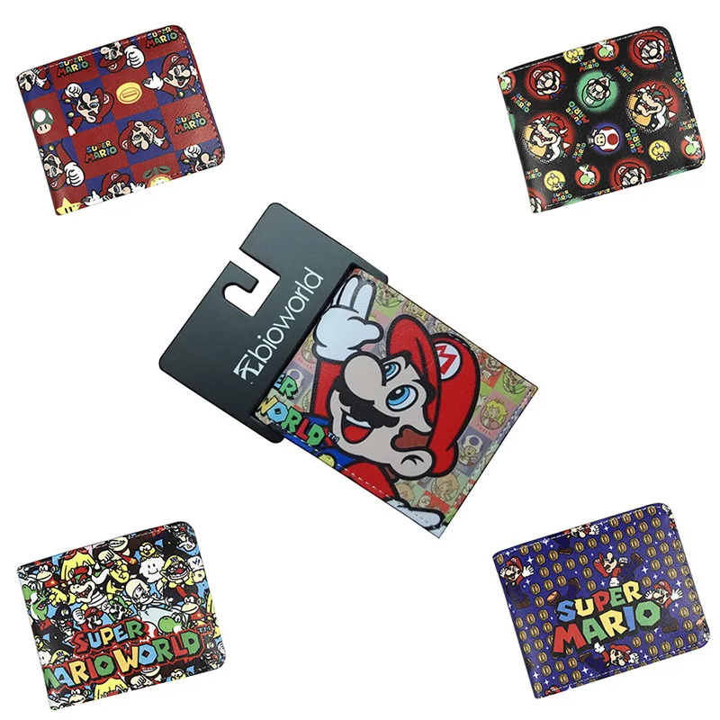 New Arrival Super Mario Bros Mario Luigi Bowser Koopa Yoshi Short Wallets With Card Holder Purse PU Leather Birthday Gift
New Arrival Super Mario Bros Mario Luigi Bowser Koopa Yoshi Short Wallets With Card Holder Purse PU Leather Birthday Gift
