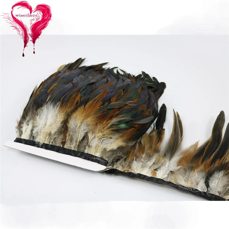 9 natural rooster feather trims 4