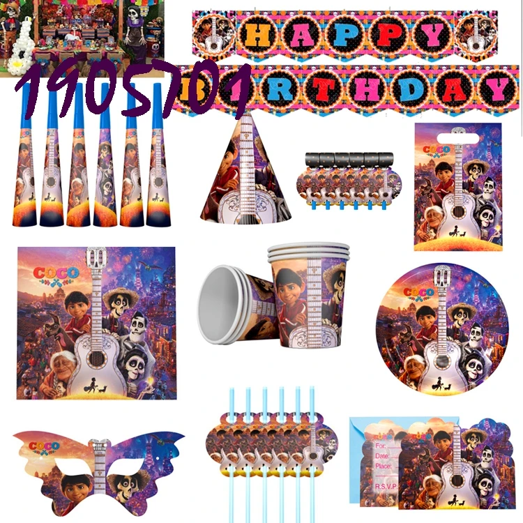 Coco Theme Paper Cup Bag Plate Tablecloth Straw Blowout Balloon Banner Cake Topper Card Show Party Decoration Supply Favor Gift
Coco Theme Paper Cup Bag Plate Tablecloth Straw Blowout Balloon Banner Cake Topper Card Show Party Decoration Supply Favor Gift
