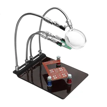 YP-004 New Metal Base Universal 4 Flexible Arms Soldering Station PCB Fixture Helping Hands Four Hand Electronic DIY Tools
YP-004 New Metal Base Universal 4 Flexible Arms Soldering Station PCB Fixture Helping Hands Four Hand Electronic DIY Tools
