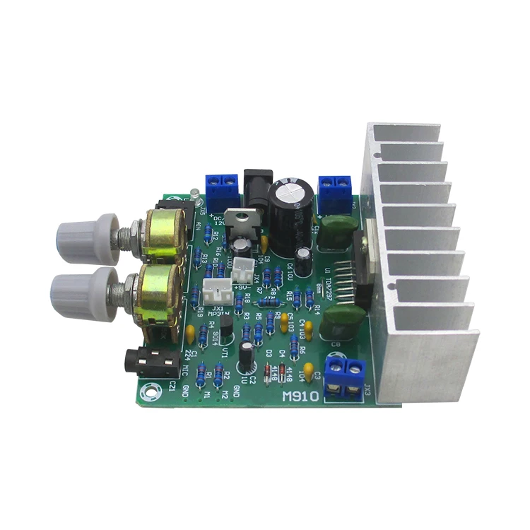 15W + 15W 2.0 amplifier board finished with a microphone amplifier board , then put TDA7297 Amplifier MP3 line
15W + 15W 2.0 amplifier board finished with a microphone amplifier board , then put TDA7297 Amplifier MP3 line