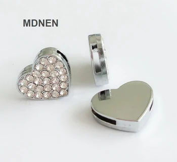 10pcs DIY accessory Clear Rhinestone 8mm Inner Dia. Heart Slide Charms Beads DIY 8MM Dog Cat Collar Wristband
10pcs DIY accessory Clear Rhinestone 8mm Inner Dia. Heart Slide Charms Beads DIY 8MM Dog Cat Collar Wristband