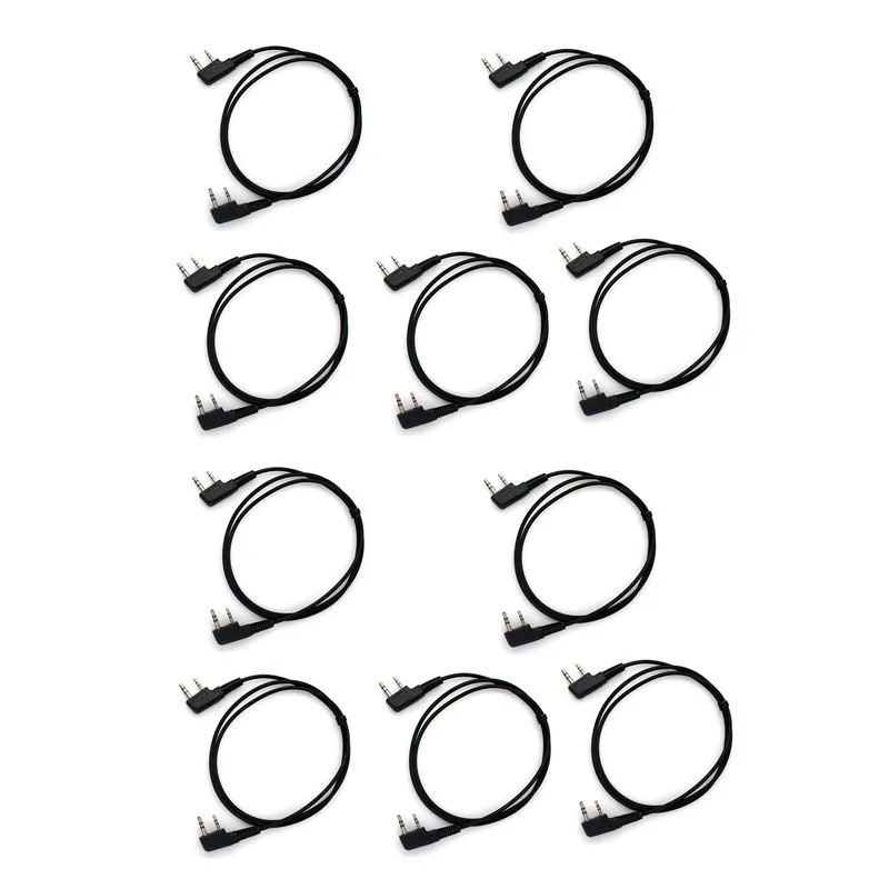 Lot 10pcs 1m/3.28ft K-type 2 Pin Plug Cloning Copy Cable for Baofeng Wouxun Kenwood Linton Puxing 2-Way Radio Clone
Lot 10pcs 1m/3.28ft K-type 2 Pin Plug Cloning Copy Cable for Baofeng Wouxun Kenwood Linton Puxing 2-Way Radio Clone