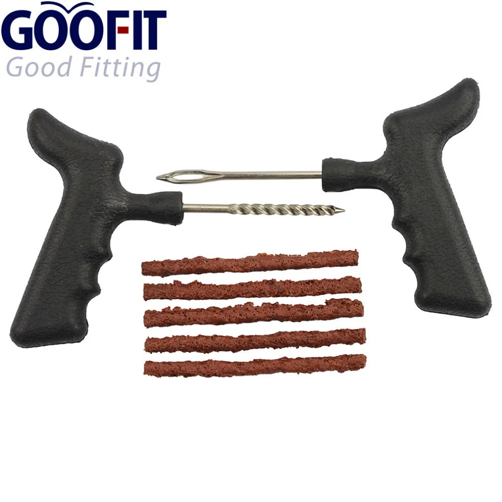 GOOFIT T Handle Grasper Needle Tool Rubber Strip Tubeless Tire Repairing Tools Kit A012-030
GOOFIT T Handle Grasper Needle Tool Rubber Strip Tubeless Tire Repairing Tools Kit A012-030
