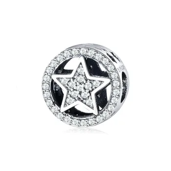 Authentic 925 Sterling Silver Charm Pentagram Hollow Full Crystal Beads For Original Pandora Charm Bracelets & Bangles Jewelry
Authentic 925 Sterling Silver Charm Pentagram Hollow Full Crystal Beads For Original Pandora Charm Bracelets & Bangles Jewelry